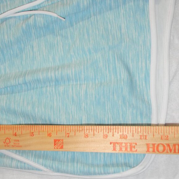 Shosho Blue Space Dye Athletic Shorts Sz L Drawstring Pockets Running Track NWT - Picture 5 of 7